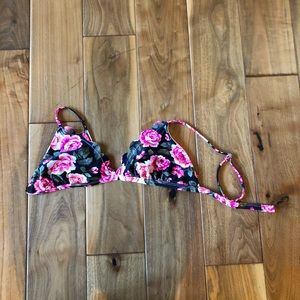 Floral bathing suit top